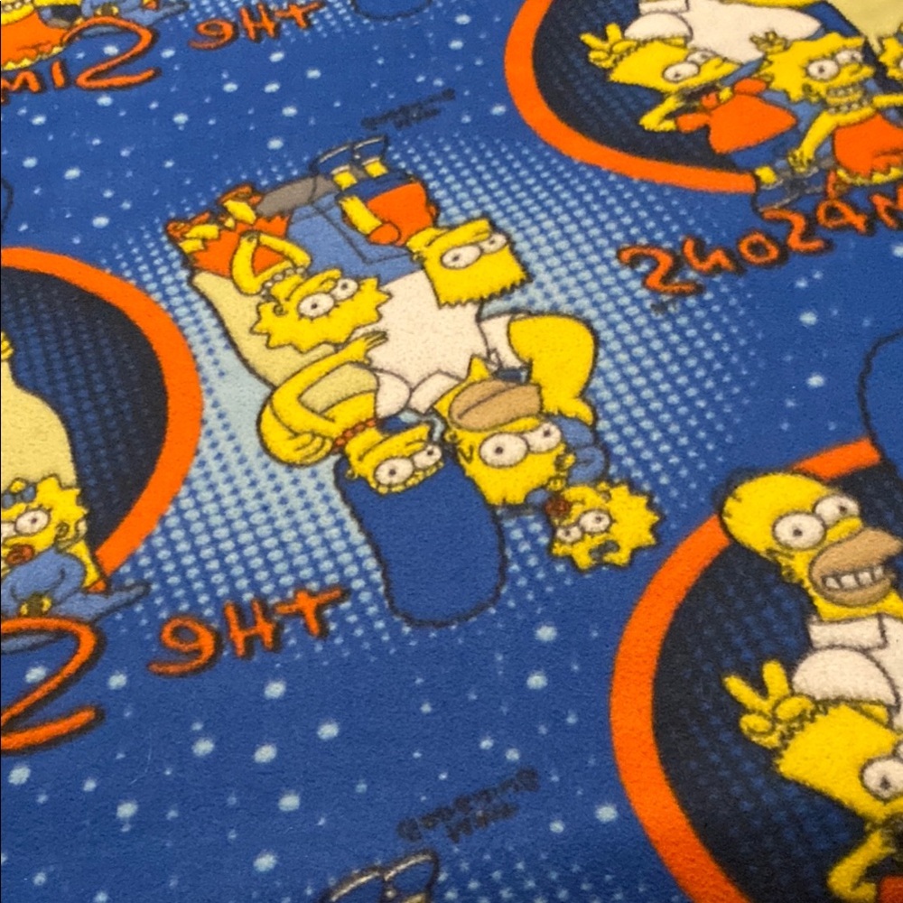 The Simpsons Fleece Material